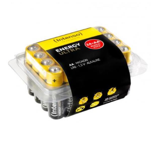 INTENSO ENERGY ULTRA BATTERIE ALKALINE STILO AA LR62 CONF 24 Pz. IN BOX